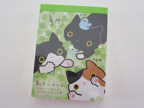 Vintage Rare VHTF - Cute Kawaii San-X Kutusita Nyanko >^•-•^< Cat Mini Notepad / Memo Pad - M - Stationery Penpal Gift