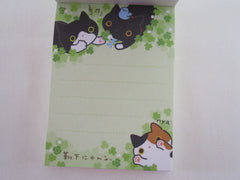 Vintage Rare VHTF - Cute Kawaii San-X Kutusita Nyanko >^•-•^< Cat Mini Notepad / Memo Pad - M - Stationery Penpal Gift