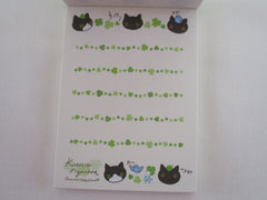 Vintage Rare VHTF - Cute Kawaii San-X Kutusita Nyanko >^•-•^< Cat Mini Notepad / Memo Pad - M - Stationery Penpal Gift