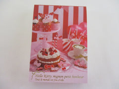 Vintage Rare VHTF - Cute Kawaii Sanrio Hello Kitty ^•ﻌ•^ Mini Notepad / Memo Pad - B - Stationery Penpal Journal Diary Gift (preowned)