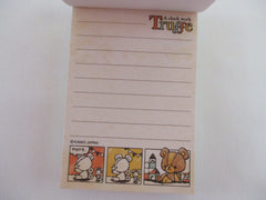Vintage Rare Collectible - Cute Kawaii Kamio Truffe Bear ʕ｡- ˕ -｡ʔ Mini Notepad / Memo Pad - Stationery Penpal Journal Diary Design Writing