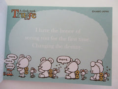 Vintage Rare Collectible - Cute Kawaii Kamio Truffe Bear ʕ｡- ˕ -｡ʔ Mini Notepad / Memo Pad - Stationery Penpal Journal Diary Design Writing