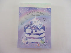 Vintage Rare Collectible - Cute Kawaii Crux Melty Space („• ֊ •„) Love Cake Mini Notepad / Memo Pad - Stationery Penpal Journal Diary Design Writing Gift
