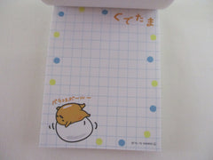 Vintage Rare VHTF - Cute Kawaii Sanrio Gudetama Mini Notepad / Memo Pad - A - Stationery Penpal Journal Diary Gift (preowned)