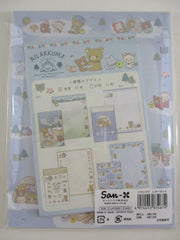 Cute Kawaii San-X Rilakkuma Advanture Outdoor Camping Letter Set Pack - 2023 B - Stationery Writing Paper Envelope Penpal