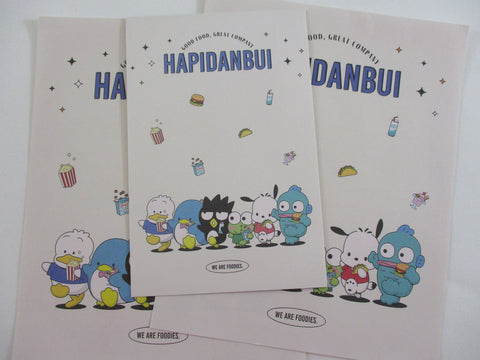 Cute Kawaii Sanrio Characters Hapidanbui Badtz Pekkle Pochacco Keroppi Letter Set 2023 - Writing Papers Envelope