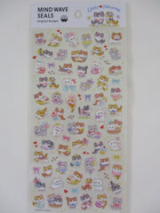 Cute Kawaii Mind Wave Ori Little Mewny Meow Cat Kitty Kitten Feline Pet Tabby Animal Sticker Sheet - for Journal Planner Craft Diary Gift Schedule