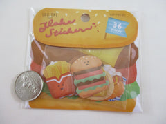 Cute Kawaii Loujene Burger Fast Food Stickers Flake Sack - for Journal Planner Craft Scrapbook Collectible