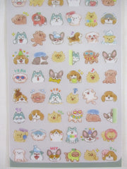 Cute Kawaii Mind Wave Mood Icon - Dog Puppy Pet Animal Sticker Sheet - for Journal Planner Craft Diary Gift Schedule Scrapbook Agenda Notebook