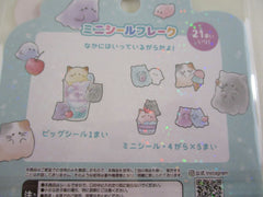 Cute Kawaii Crux Ghost Theme B Seal Stickers Flake Sack - for Journal Planner Craft Scrapbook Collectible