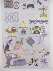 Cute Kawaii Mind Wave Chic Mignon Royal Regal Girly Princess series - Cat My Girl Beautiful Cozy Room Sticker Sheet - for Journal Planner Craft Diary Gift Schedule Scrapbook Agenda Notebook