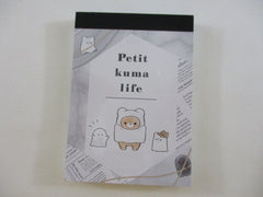 Cute Kawaii Kamio Bear Petit kuma life Mini Notepad / Memo Pad - Stationery Designer Paper Collection