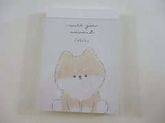 Cute Kawaii Kamio With Animal Series - Dog shiba Puppy Mini Notepad / Memo Pad - Stationery Designer Paper Collection