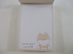Cute Kawaii Kamio With Animal Series - Dog shiba Puppy Mini Notepad / Memo Pad - Stationery Designer Paper Collection