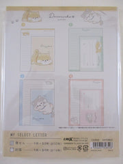 Cute Kawaii Crux Dararinko Dog and Cat Wanko and Nyanko Animal Pet Letter Set Pack - Stationery Writing Paper Envelope Penpal Journal Gift