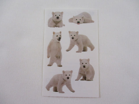 Mrs Grossman Polar Bear Cubs Photoessence Sticker Sheet / Module - Vintage & Collectible - for Scrapbook Journal Planner Diary Notebook Decor Gift