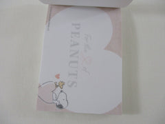 Cute Kawaii Peanuts Snoopy Mini Notepad / Memo Pad Kamio - C Love of Peanuts - Stationery Designer Paper Collection