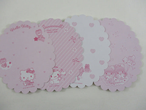Set of 4 Sanrio Cinnamoroll Hello Kitty My Melody Little Twin Stars Note Cards