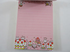 Cute Kawaii VHTF Vintage Collectible Q-Lia Animal Bear Panda Rabbit Funny House 4 x 6 Inch Notepad / Memo Pad - Stationery Designer Paper Collection