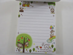Cute Kawaii VHTF Vintage Collectible Q-Lia Animal Bear Panda Rabbit Funny House 4 x 6 Inch Notepad / Memo Pad - Stationery Designer Paper Collection