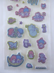 Vintage Rare ❤︎ *ੈ✩‧₊˚ Collectible ✿ Gift - Cute Kawaii Sanrio Sticker Sheet - Little Twin Stars 2006 A - for Journal Planner Craft Agenda Diary Project Gift Favorite