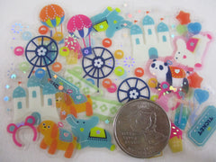 Cute Kawaii World Craft Flake Stickers Sack - Park Playground - for Journal Agenda Planner Scrapbooking Craft