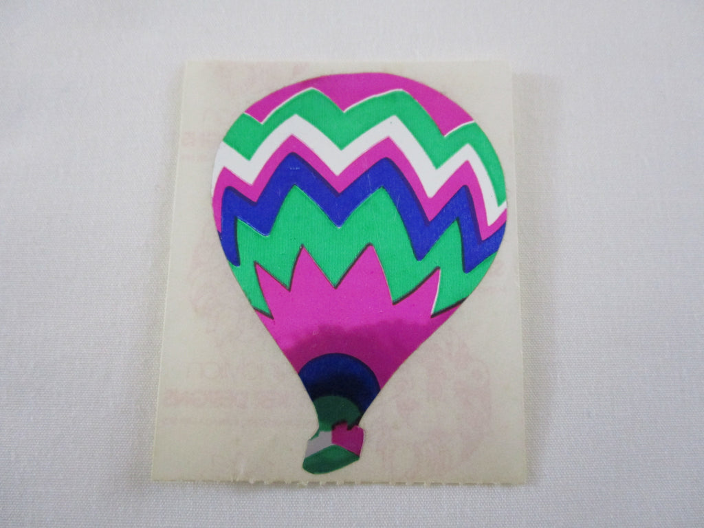 Sandylion Hot air Balloon Shiny Mylar Sticker Sheet / Module - Vintage & Collectible