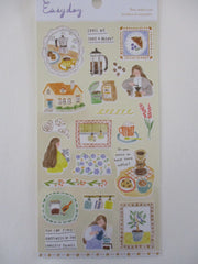 Cute Kawaii MW Easy Day Series - A - Cozy Calm Coffee Latte Mocha Warm Sticker Sheet - for Diary Journal Planner Craft Organizer Schedule Decor Scrapbook Notebook Gift