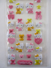 Vintage Rare ❤︎ *ੈ✩‧₊˚ Collectible ✿ Gift - Cute Kawaii Sanrio Sticker Sheet - Hello Kitty 2004 A - for Journal Planner Craft Agenda Diary Project Gift Favorite