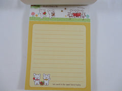 Cute Kawaii VHTF Vintage Collectible Mindwave Bear Honey Life 4 x 6 Inch Notepad / Memo Pad - Stationery Designer Paper Collection