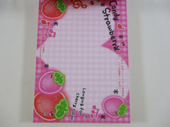 Cute Kawaii HTF Vintage Collectible Kamio Candy Cherry 4 x 6 Inch Notepad / Memo Pad - Stationery Designer Paper Collection