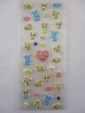 Vintage Rare ❤︎ *ੈ✩‧₊˚ Collectible ✿ Gift - Cute Kawaii Sanrio Sticker Sheet - Chibimaru Dog 2004 A - for Journal Planner Craft Agenda Diary Project Gift Favorite