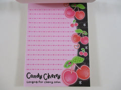 Cute Kawaii HTF Vintage Collectible Kamio Candy Cherry 4 x 6 Inch Notepad / Memo Pad - Stationery Designer Paper Collection