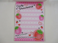 Cute Kawaii HTF Vintage Collectible Kamio Candy Cherry 4 x 6 Inch Notepad / Memo Pad - Stationery Designer Paper Collection