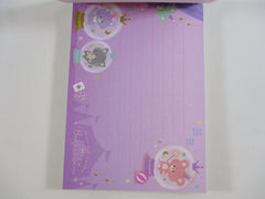 Cute Kawaii VHTF Q-lia Cat Bonjour Time 4 x 6 Inch Notepad / Memo Pad - Stationery Designer Paper Collection
