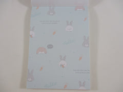 Cute Kawaii Q-Lia Rabbit 4 x 6 Inch Notepad / Memo Pad - B - Stationery Designer Paper Collection