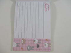 Cute Kawaii Q-Lia Rabbit 4 x 6 Inch Notepad / Memo Pad - B - Stationery Designer Paper Collection