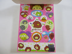 Cute Kawaii VHTF Vintage Rare Collectible Kamio Hedgehog 4 x 6 Inch Notepad / Memo Pad - Stationery Designer Paper Collection