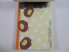 Cute Kawaii VHTF Vintage Rare Collectible Kamio Hedgehog 4 x 6 Inch Notepad / Memo Pad - Stationery Designer Paper Collection