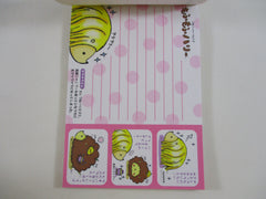 Cute Kawaii VHTF Vintage Rare Collectible Kamio Hedgehog 4 x 6 Inch Notepad / Memo Pad - Stationery Designer Paper Collection
