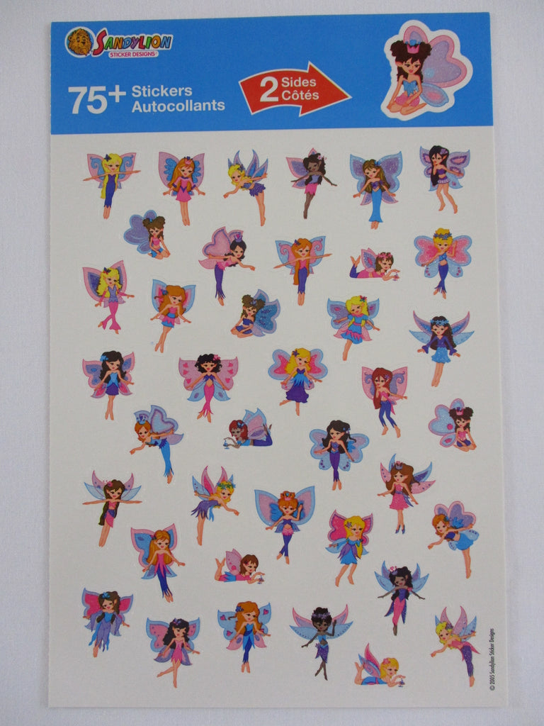 Sandylion Fairies Sticker Sheet - Vintage & Collectible