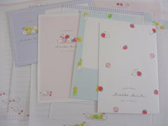 Cute Kawaaii Q-lia Bird Little Tail Cute Strawberry Fruit Letter Sets - Stationery Writing Paper Envelope Penpal Gift