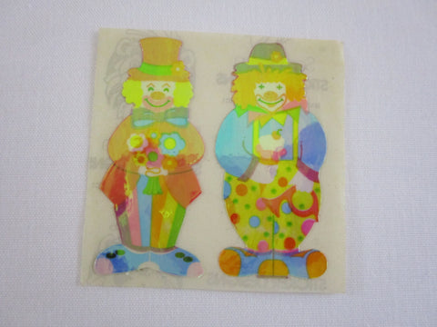 Sandylion Clown Pearly / Opalescent Sticker Sheet / Module - Vintage & Collectible