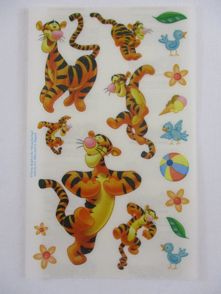Sandylion Disney Tiger Pooh Sticker Sheet - Vintage & Collectible
