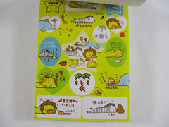 Cute Kawaii VHTF Vintage Rare Collectible Kamio Petanimaru Animals 4 x 6 Inch Notepad / Memo Pad - Stationery Designer Paper Collection