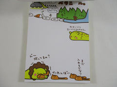 Cute Kawaii VHTF Vintage Rare Collectible Kamio Petanimaru Animals 4 x 6 Inch Notepad / Memo Pad - Stationery Designer Paper Collection