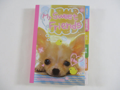 Cute Kawaii HTF Vintage Collectible Kamio Dog My Sweet Friends 4 x 6 Inch Notepad / Memo Pad - Stationery Designer Paper Collection