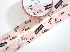 Cute Kawaii Saien Washi / Masking Deco Tape - Love Valentine #Luv Wedding - for Scrapbooking Journal Planner Craft