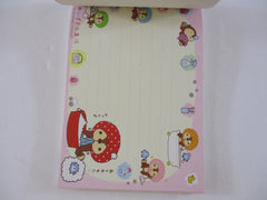 Rare ❤︎ Vintage *ੈ✩‧₊˚ Collectible ✿ Gift - Cute Kawaii San-X Raccoon A Red Panda 4 x 6 Inch Notepad / Memo Pad Diary Journal - Stationery Designer Paper Collection