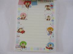 Rare ❤︎ Vintage *ੈ✩‧₊˚ Collectible ✿ Gift - Cute Kawaii San-X Raccoon Sweet D Red Panda 4 x 6 Inch Notepad / Memo Pad Diary Journal - Stationery Designer Paper Collection